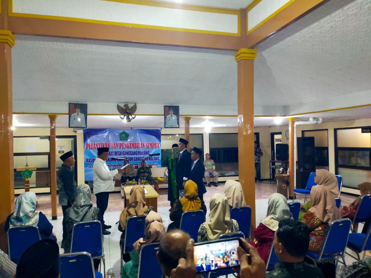 ForkopimkaTanggulangin Hadiri Pelantikan Perangkat Desa Ganggangpanjang. (Ist)