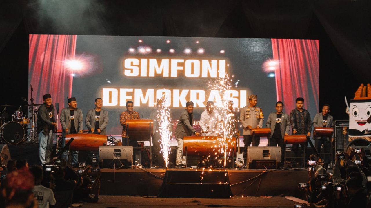 KPU Kabupaten Probolinggo Sosialisasikan Tahapan pilkada Bupati dan Wakil Bupati 2024 bertajuk Simfoni Demokrasi. (Ist)pan