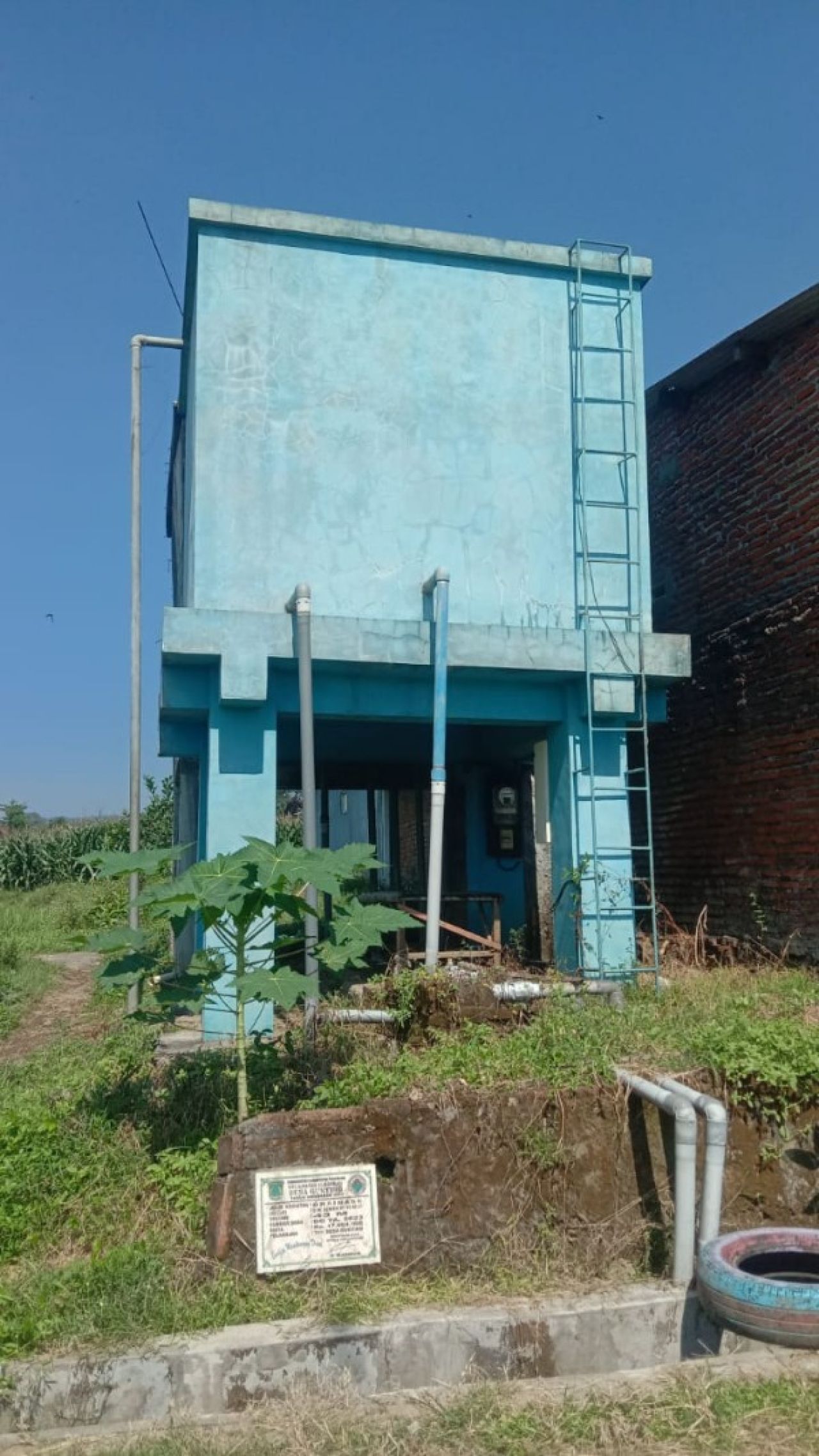 Tandon air SPAM yang di kelola masyarakat. (Ist)