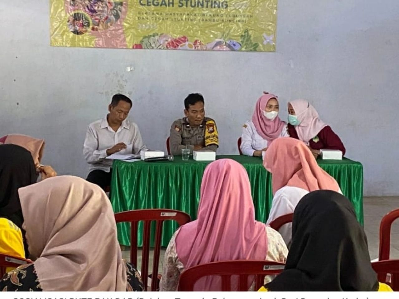 Sosialisasi Puskesmas Bakung kepada masyarakat. (Ist)