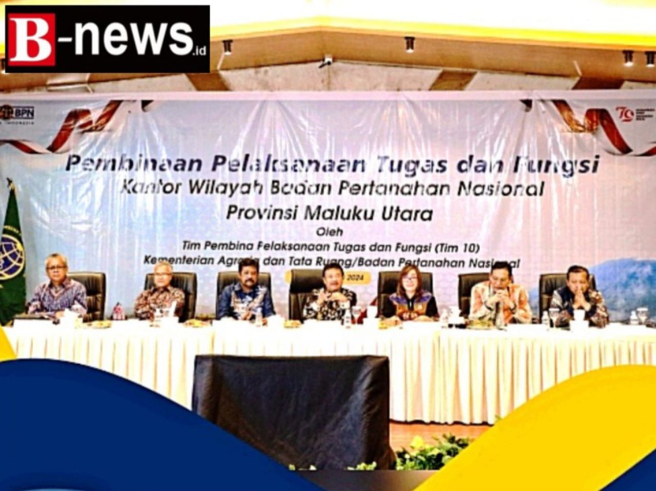 Kementerian ATR/BPN melalui Kantor Wilayah (Kanwil) BPN Provinsi Maluku utara gelar pembinaan berkenaan arahan menteri AHY terhadap pelaksanaan Sertipikat Tanah Elektronik. (Ist)