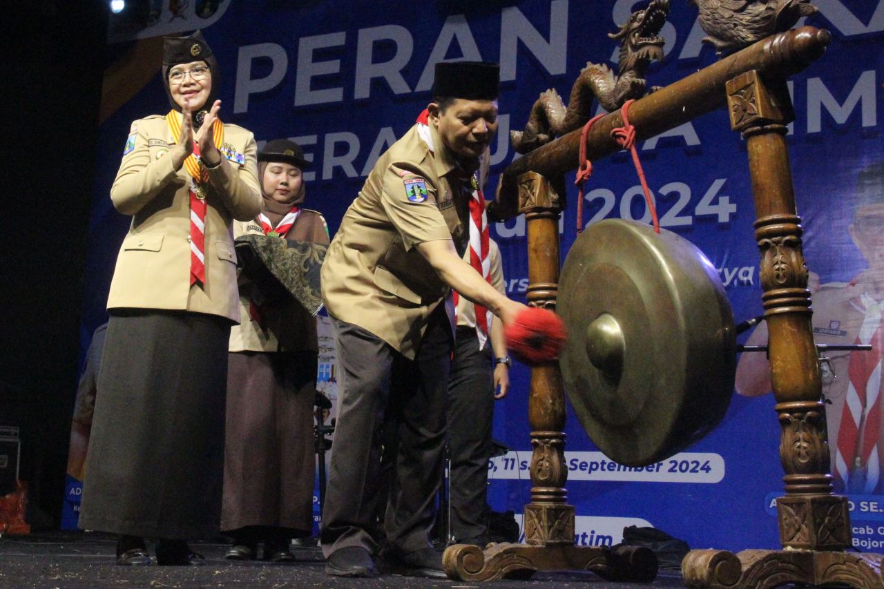 Penutupan Perkemahan Peran Saka Pramuka Jatim 2024 di Bojonegoro Berakhir. (Ist)