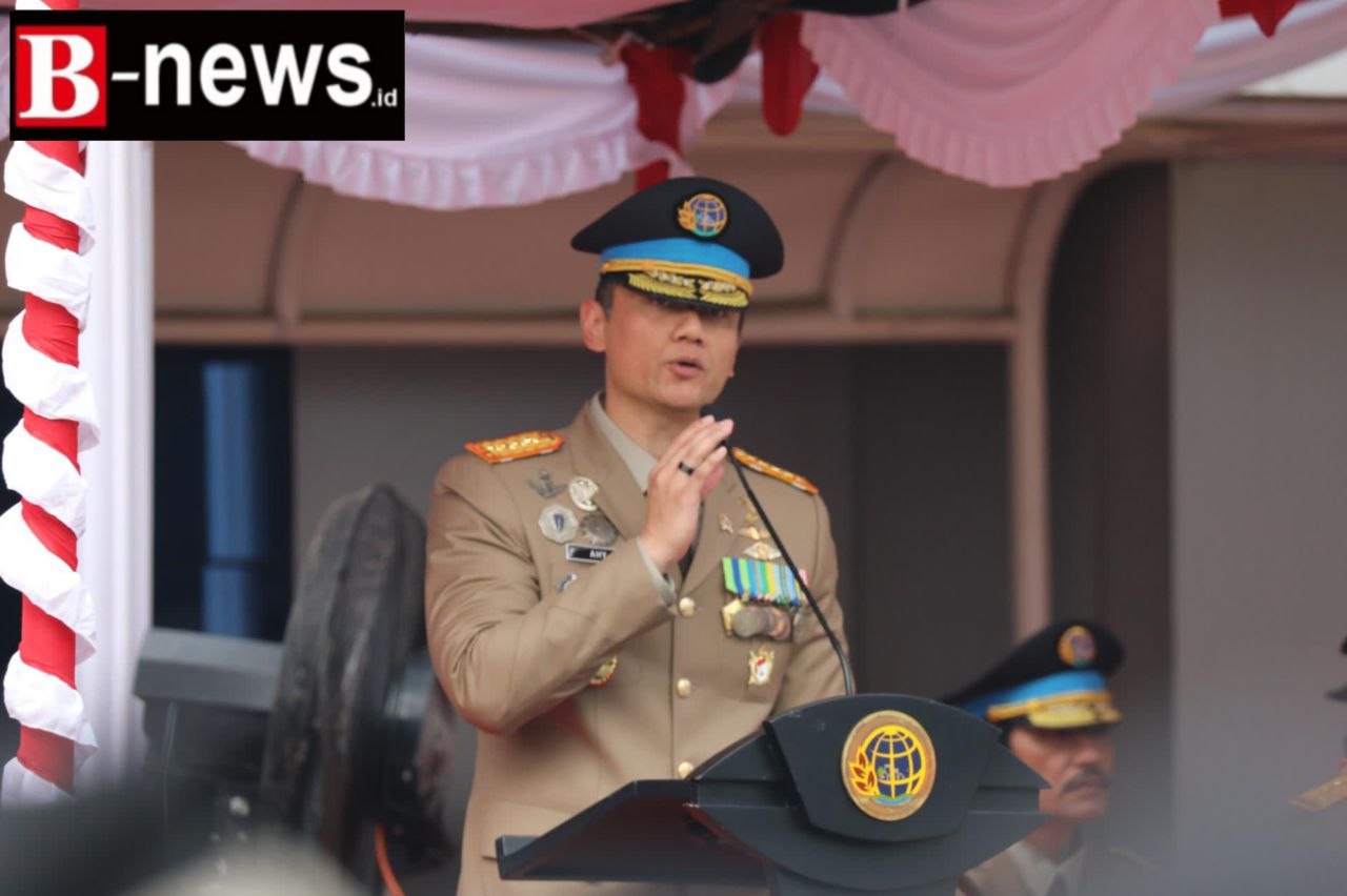 Pidato Menteri Agraria Tata Ruang dan Kepala Badan Pertanahan Nasional (ATR/BPN), Agus Harimurti Yudhoyono dihadapan sejumlah pejabat Pimpinan Tinggi Madya dan Pratama Kementerian ATR/BPN, Selasa (24/09/2024). (ist(