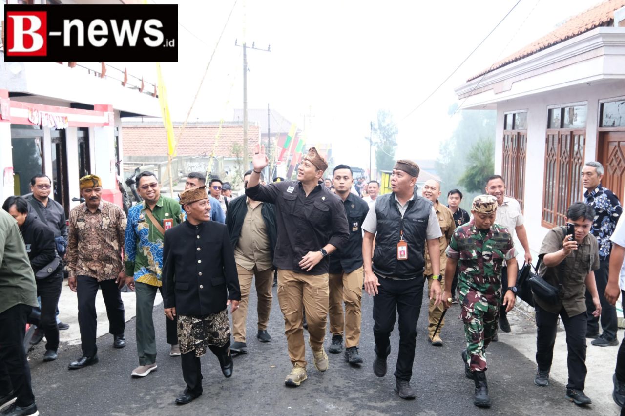 Giliran warga kawasan Taman Nasional Bromo Tengger disambangi oleh Menteri Agraria dan Tata Ruang/Kepala Badan Pertanahan Nasional (ATR/BPN), Agus Harimurti Yudhoyono (AHY) Pada Kamis (26/09/2024) siang, (ist)