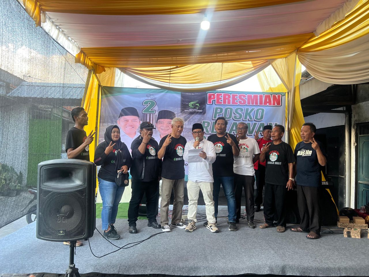 Relawan Sidoarjo Barat Deklarasi Dukung Paslon Mas Iin-Abah Edy