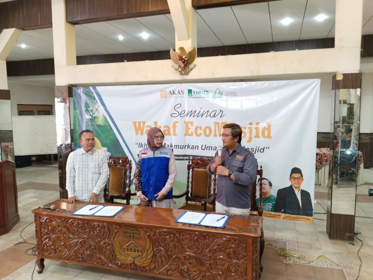 Narasumber tentang wakaf Eco Masjid. (ist)