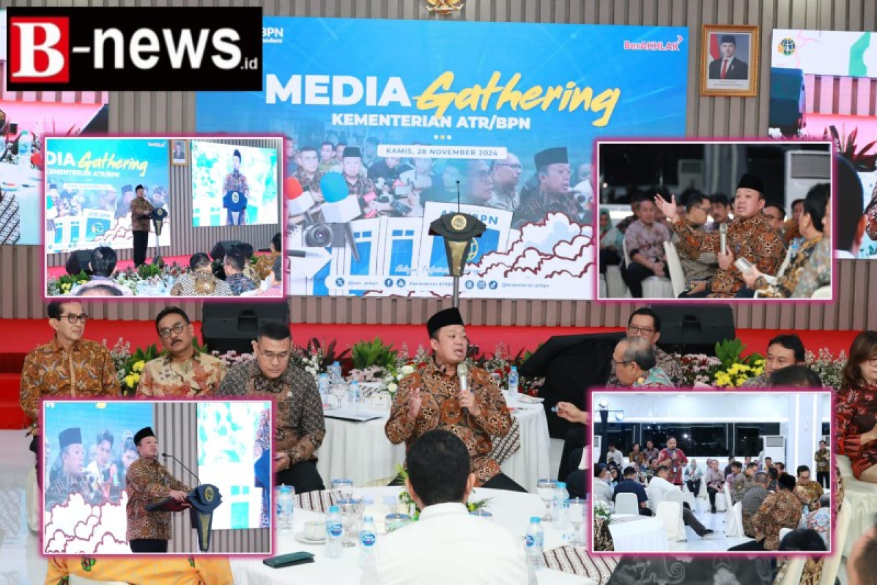 Media Gathering Kementerian ATR/BPN, Menteri Nusron : Terima Kasih Telah Mewartakan Kami. (ist)