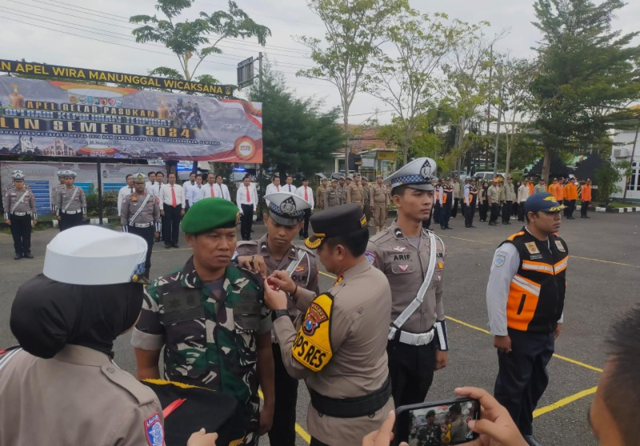 Jelang Perayaan Nataru Polres Sampang Gelar Apel Operasi Lilin Semeru 2024