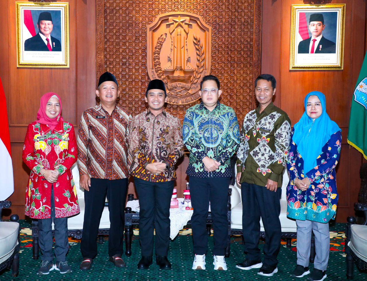 Pj Gubernur Adhy terima kunjungan Wali Kota Pasuruan, Adi Wibowo di Grahadi Surabaya. (Ist)
