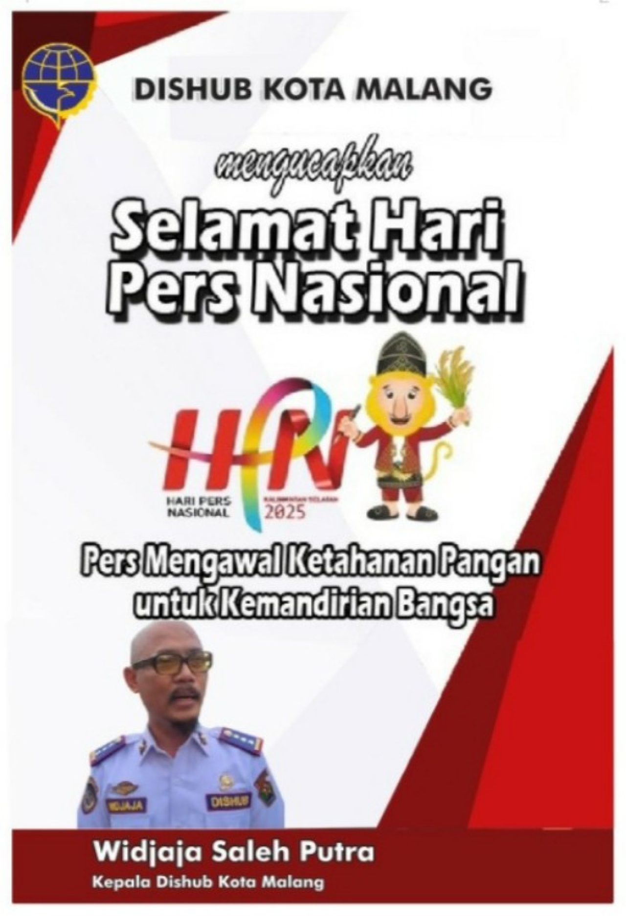 Kepala Dinas Perhubungan Kota Malang, Widjaja Saleh Putra