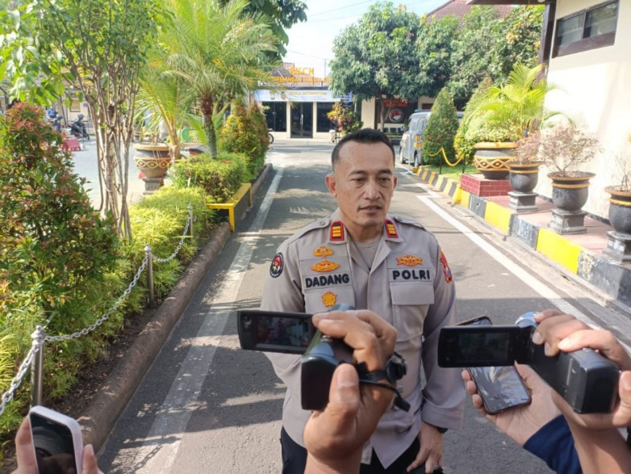 AKP Dadang berikan keterangan pers. (ist(