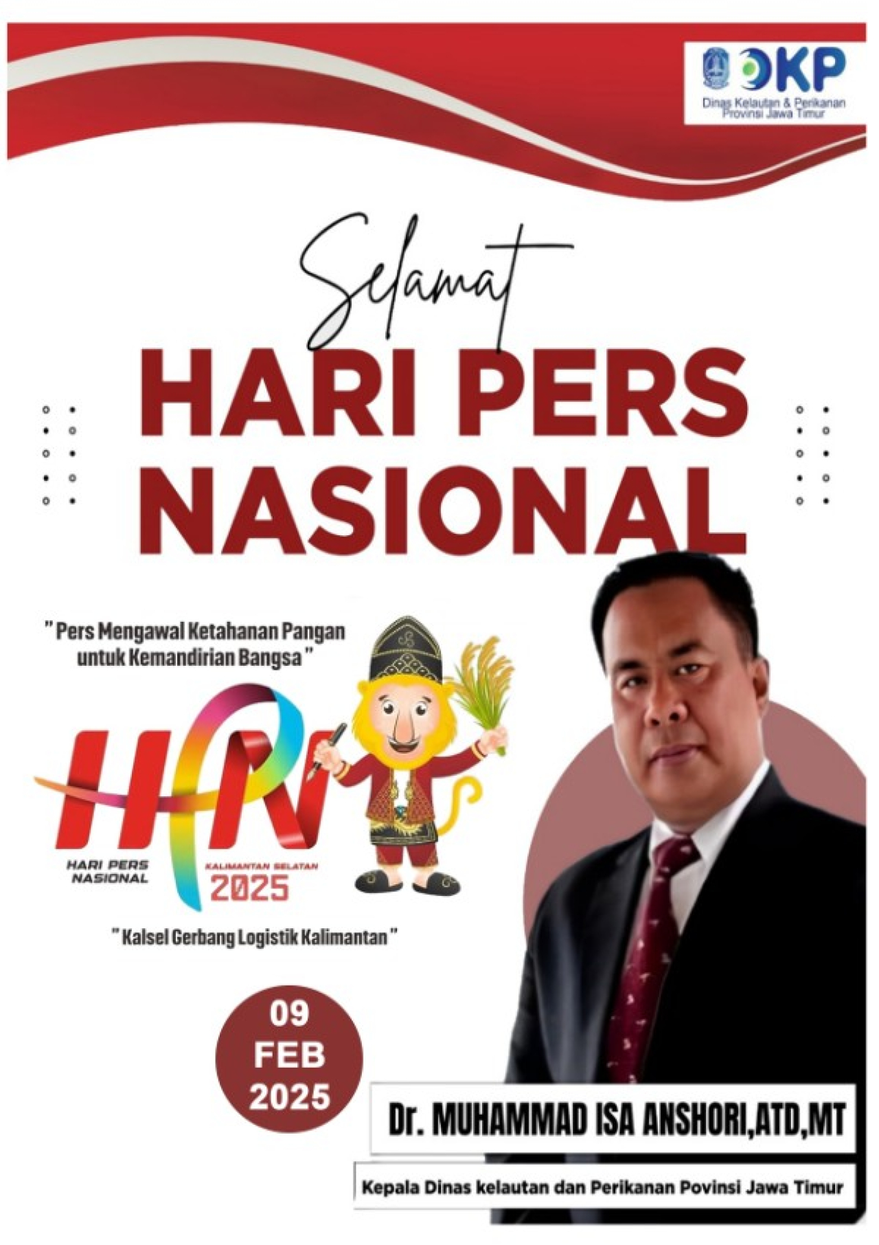 DR. Ir Nuhammad Isa Anshori, ATD, MT, Kepala Dinas Kelautan dan Perikanan (DKP) Prov Jatim.