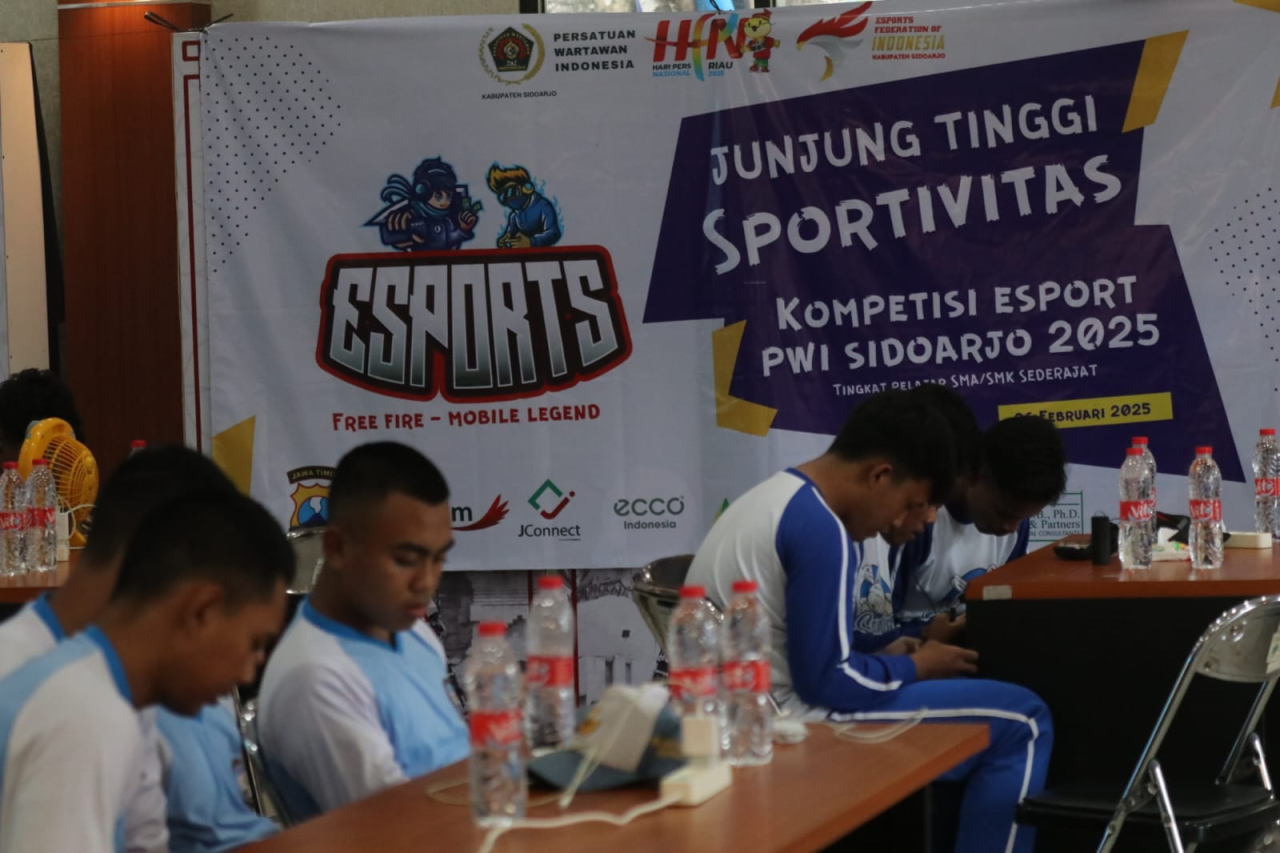 Peringati HPN 2025, PWI Sidoarjo Gelar Kompetisi Esport Pelajar SMA