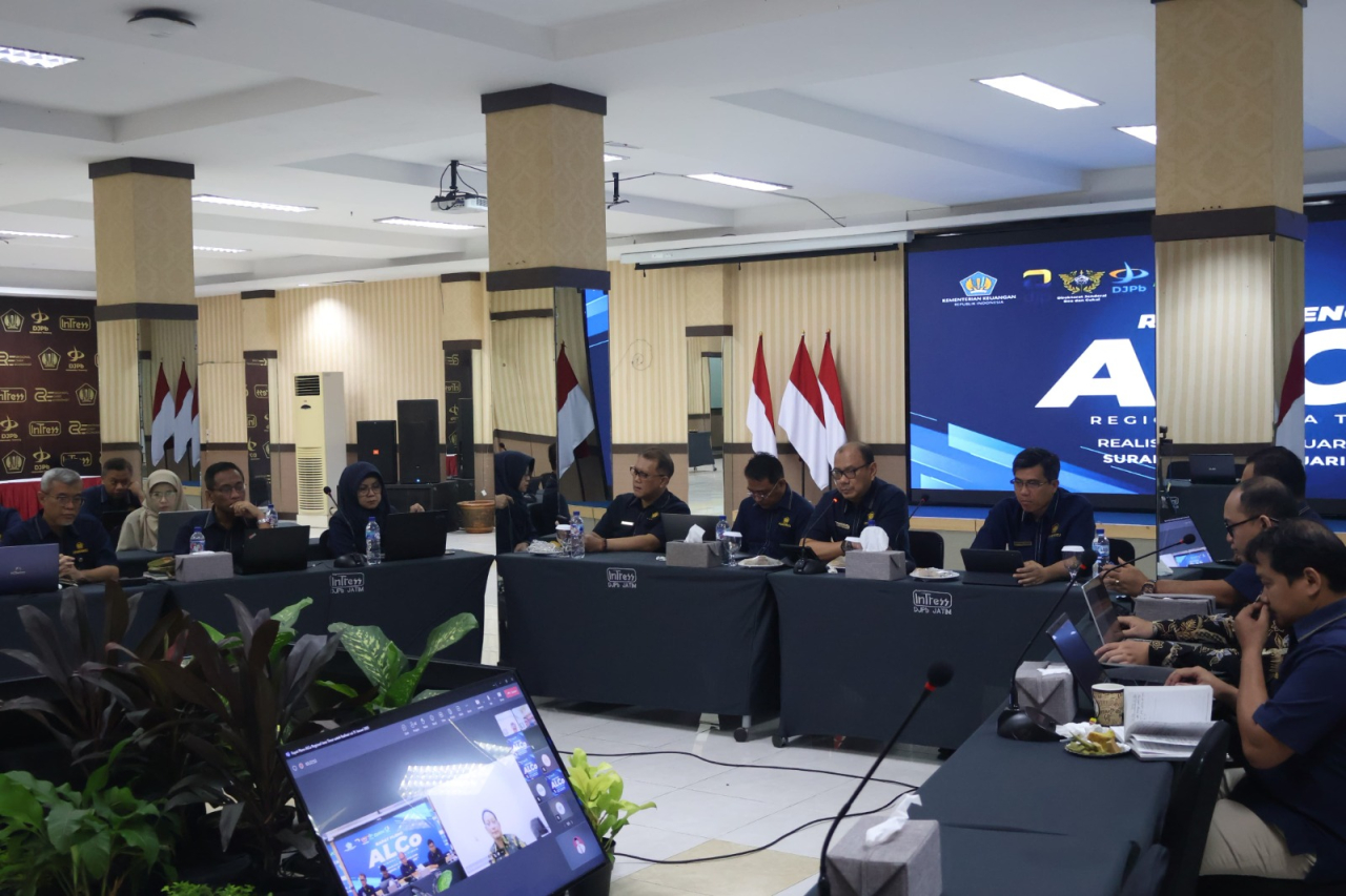 Perwakilan Kementerian Keuangan Provinsi Jawa Timur mengadakan kegiatan Rapat Pleno ALCo APBN KiTa Regional Jawa Timur s.d 31 Januari 2025 secara Luring bertempat di Surabaya. (Ist)