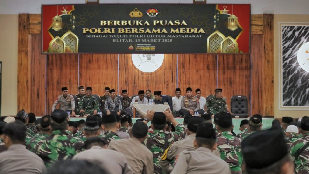 Kapolres Blitar Buka Puasa Bersama TNI-Polri, Forkopimda, dan Awak Media Blitar Raya. (Ist) 