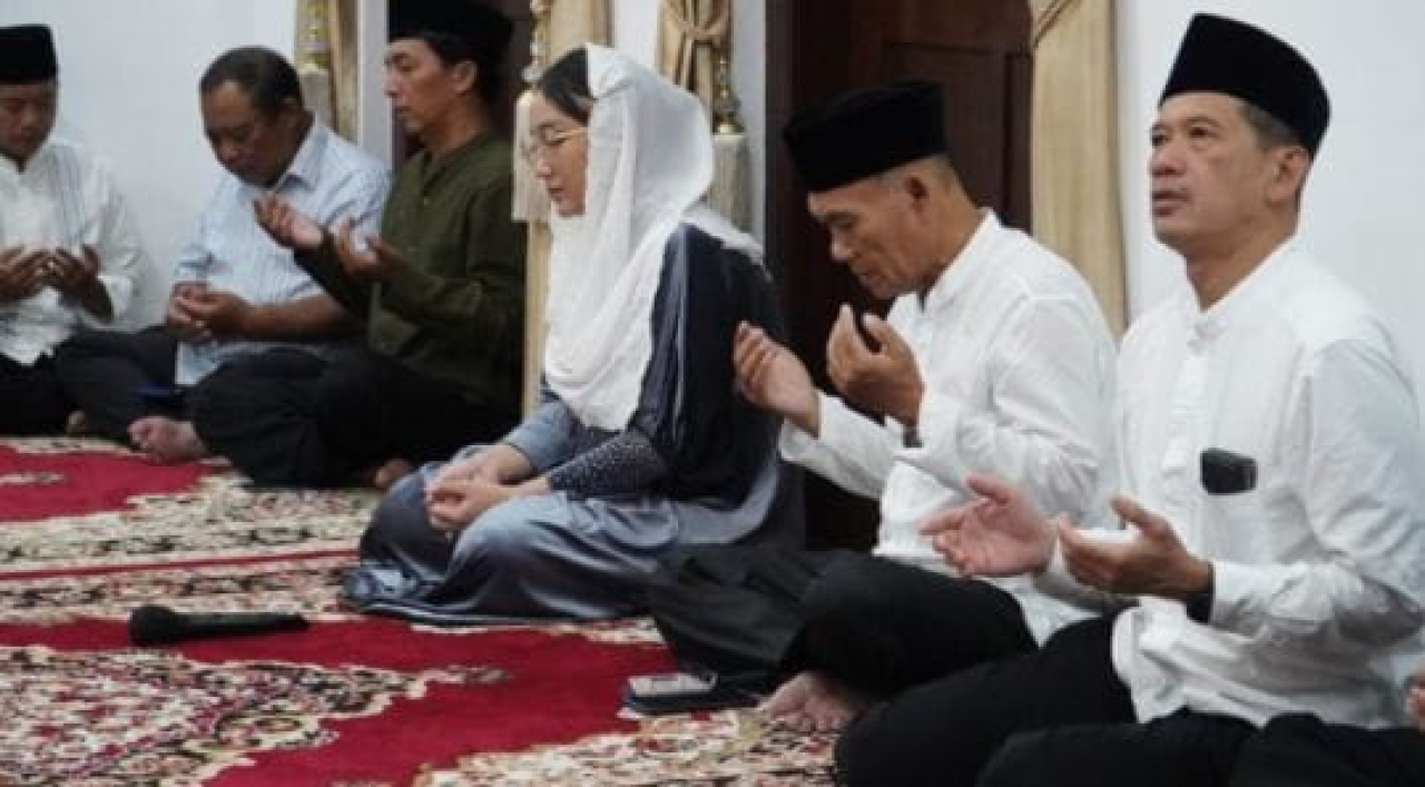 Wakil Wali Kota Blitar, Elim Tyu Samba saat hadiri Doa dan Buka Puasa Bersama, Pererat Silaturahmi di Bulan Ramadhan. (Ist) 