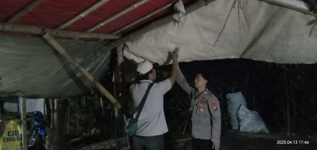 Polres Nganjuk Bongkar Arena Sabung Ayam di Desa Klurahan Kecamatan Ngronggot. (ist)