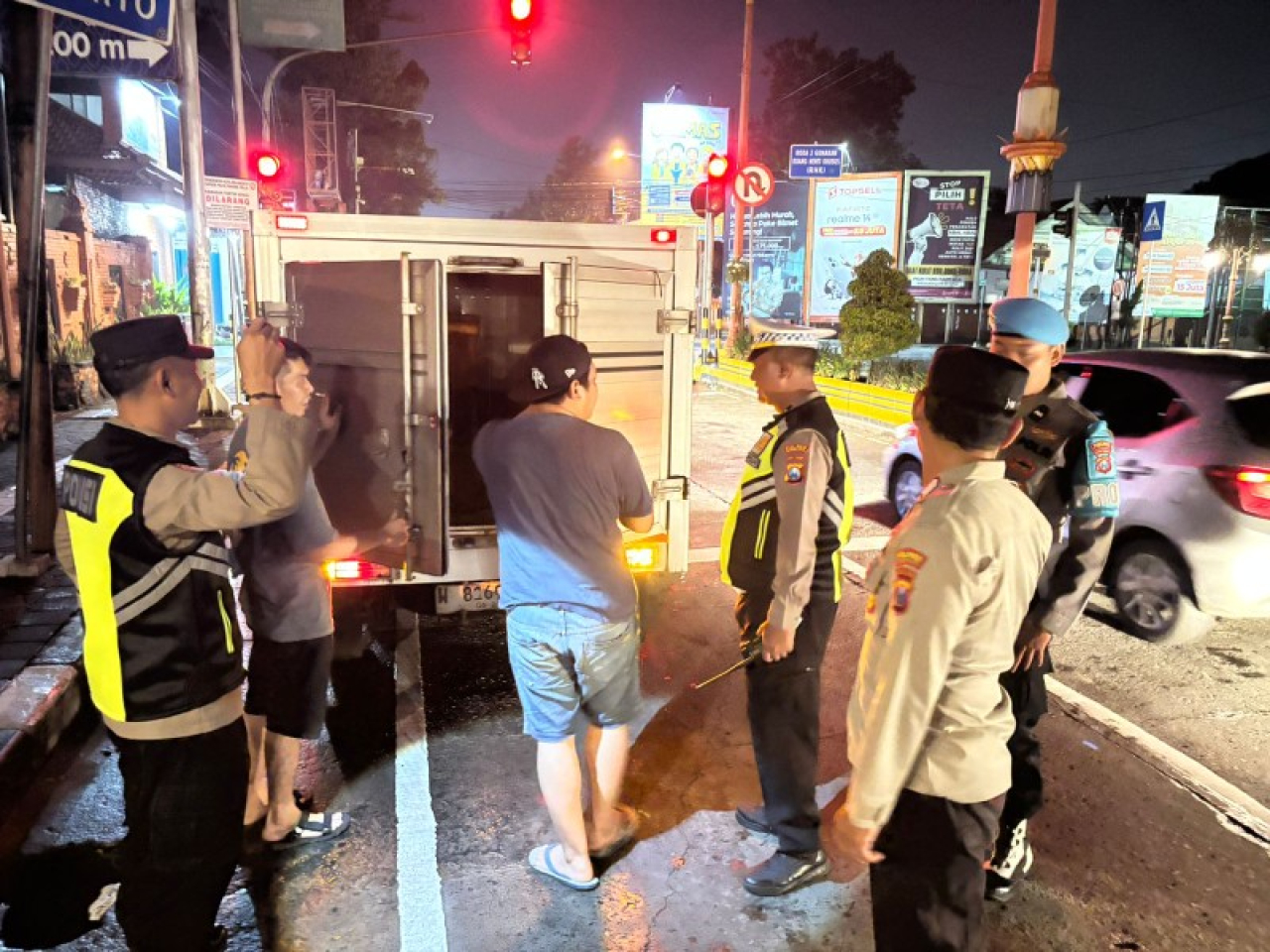 Razia malam hari diintensifkan Polres Mojokerto Kota untuk cegah premanisme. (ist)