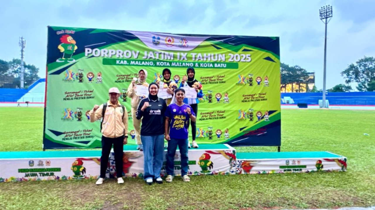 Kontingen Gresik di Peringkat 6 Porprov IX Jatim 2025, Emas Terakhir Panca Lomba Putri