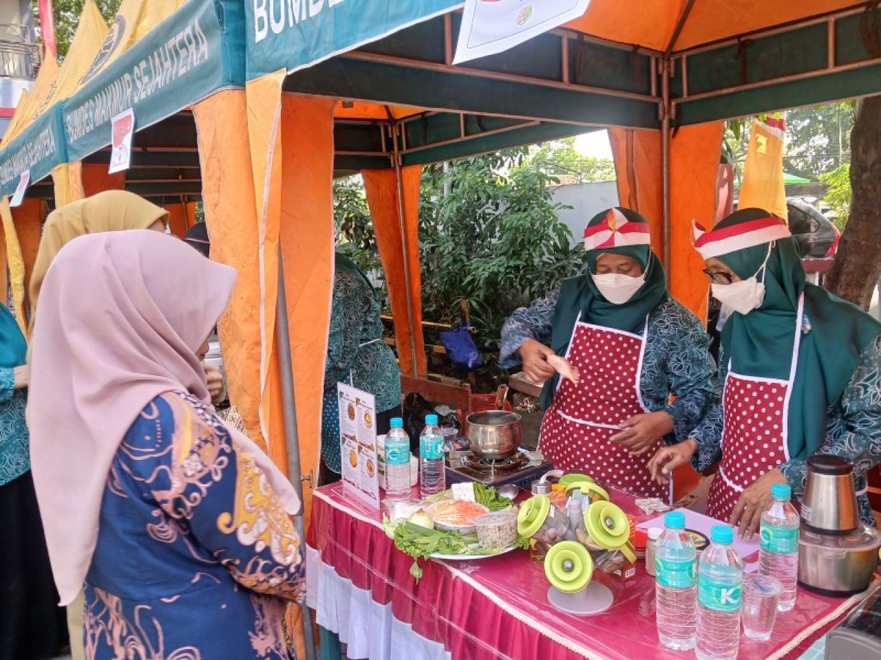 Salah satu stand lomba memasak. (ist)