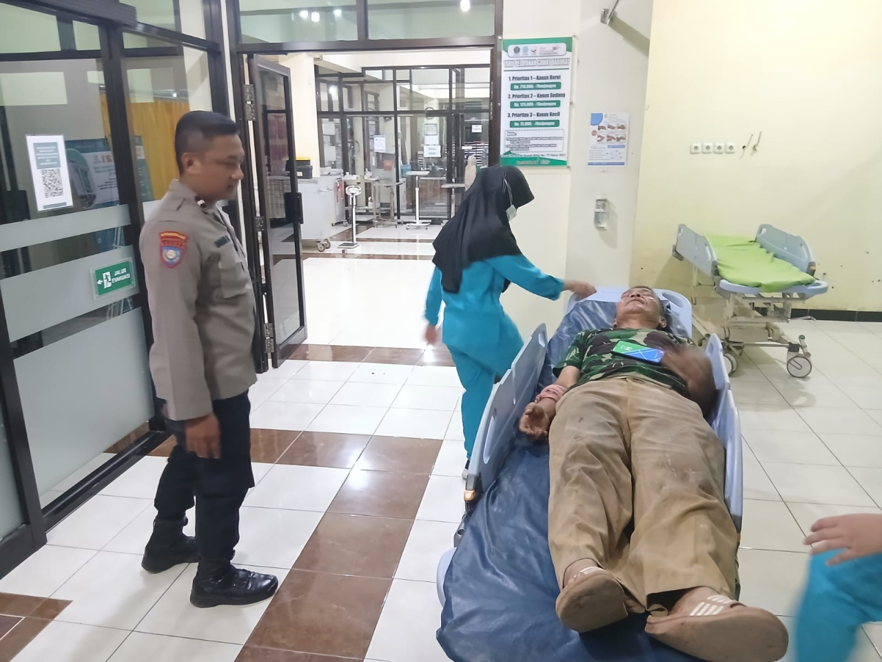 Korban penganiayaan di ladang saai ini sedang menjalani perawatan. (ist)