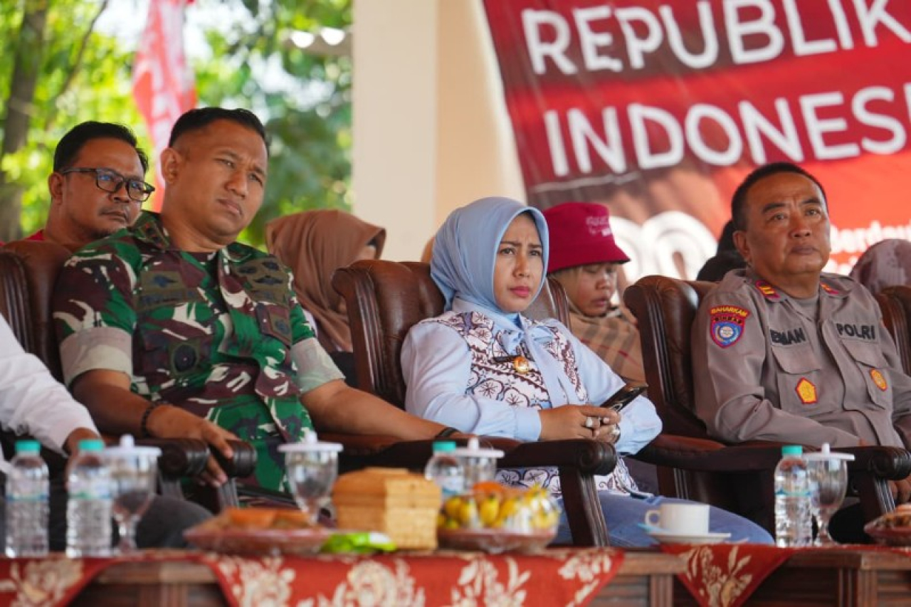 Wali Kota Mojokerto Ika Puspitasari bersama jajaran Forkopimda mengikuti secara daring GPM 7.285 Kecamatan se-Indonesia. (ist)