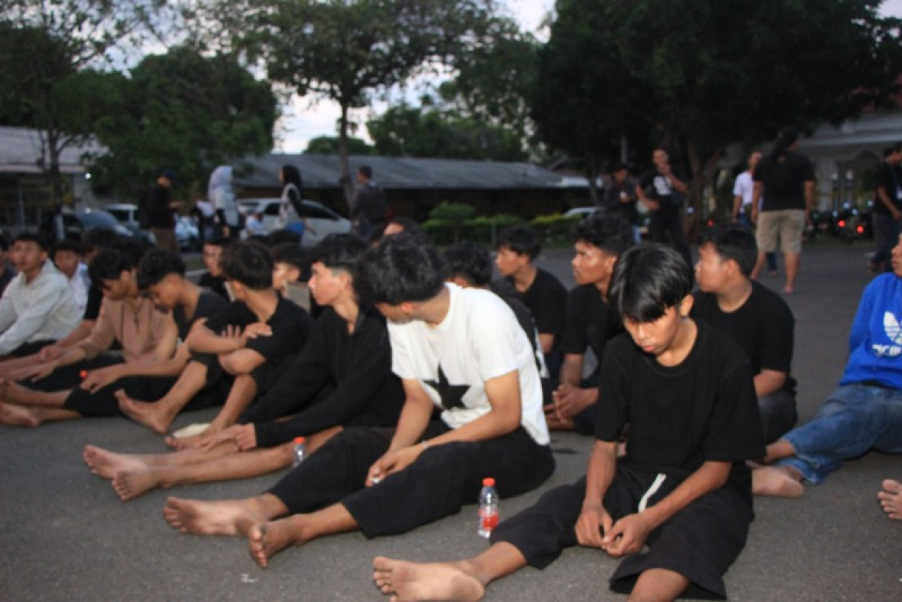 Amankan 39 Oknum Pesilat Konvoi di Jalan, Polres Tuban Sekaligus Beri Edukasi