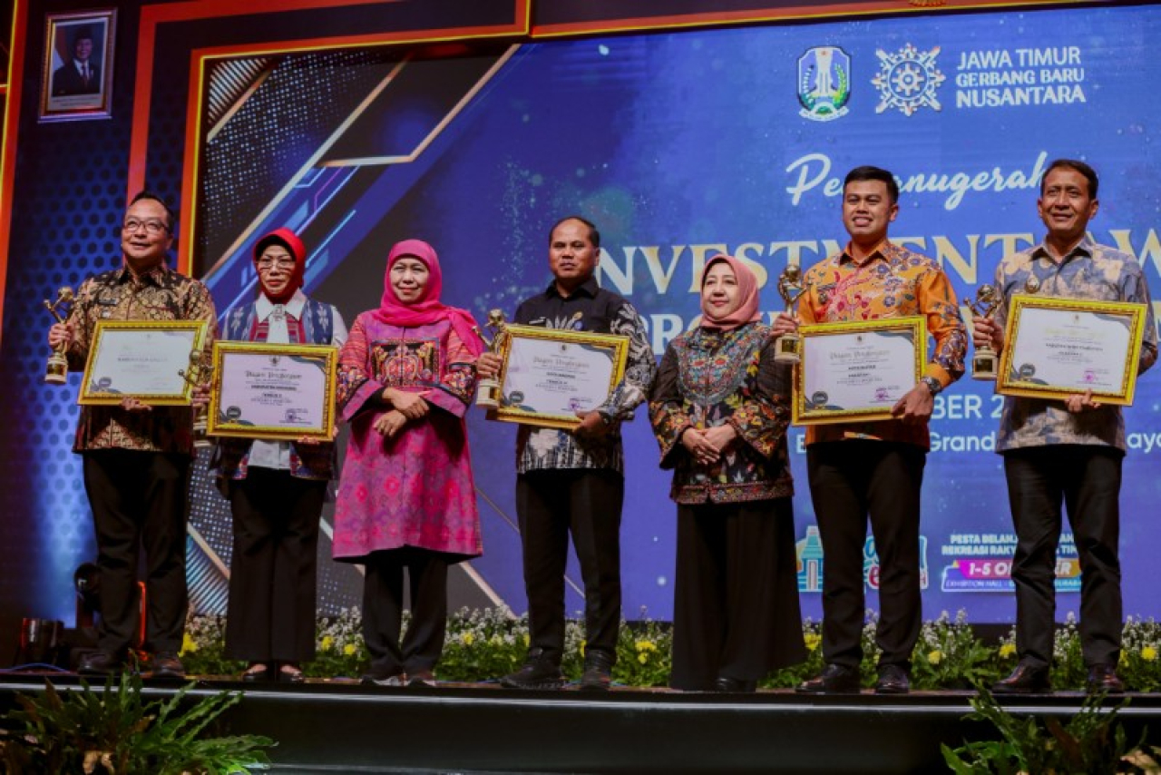 Kabupaten Gresik Raih Terbaik 1 Investment Award Jatim 2024. (ist)