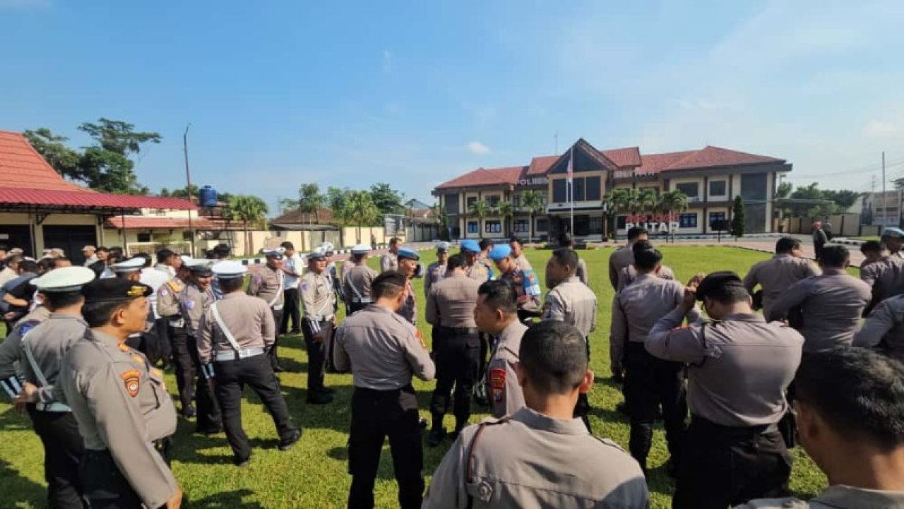 Tim Bidpropam Polda Jatim kunjungi Polres Blitar, laksanakan Mitigasi dan pemeriksaan internal anggota. (ist)