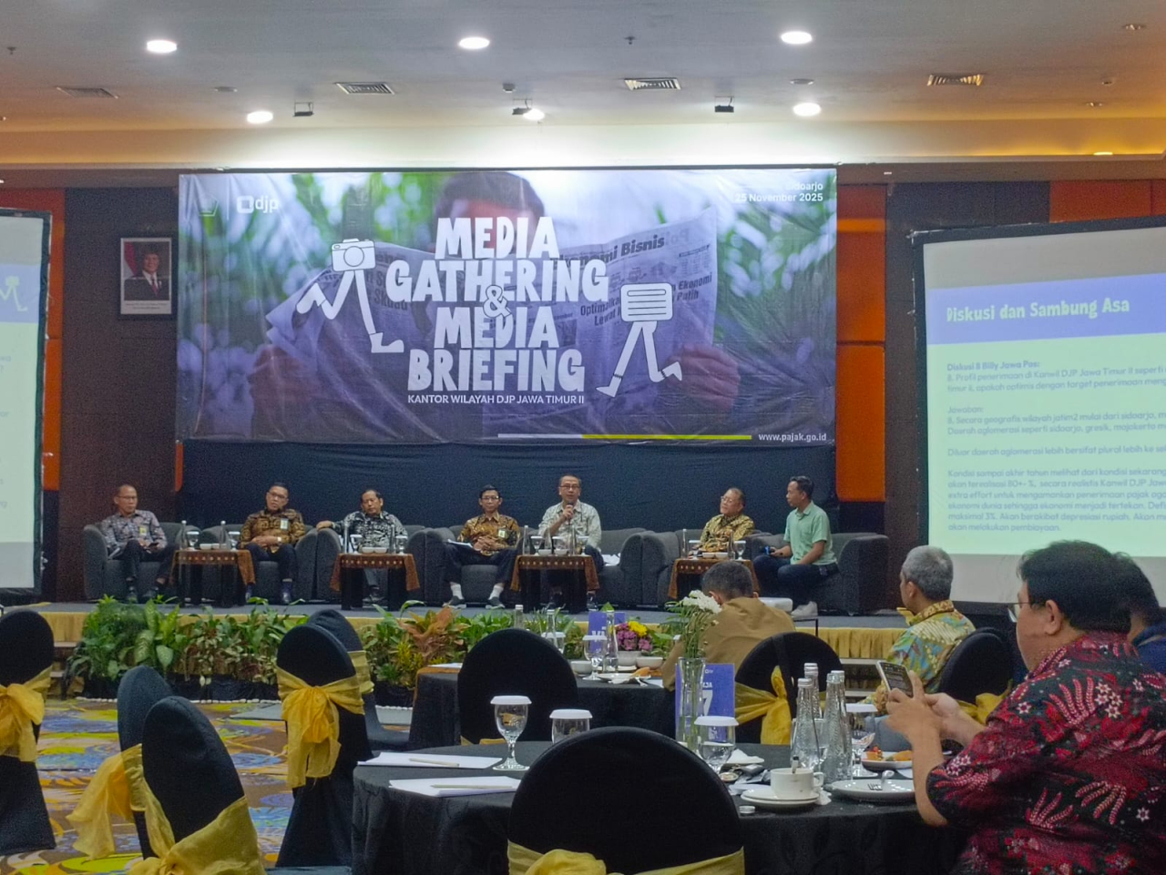 DJP Jatim II Gelar Media Gathering & Briefing 2025, Perkuat Kepatuhan Pajak dan Target Pencapaian Penerimaan Pajak