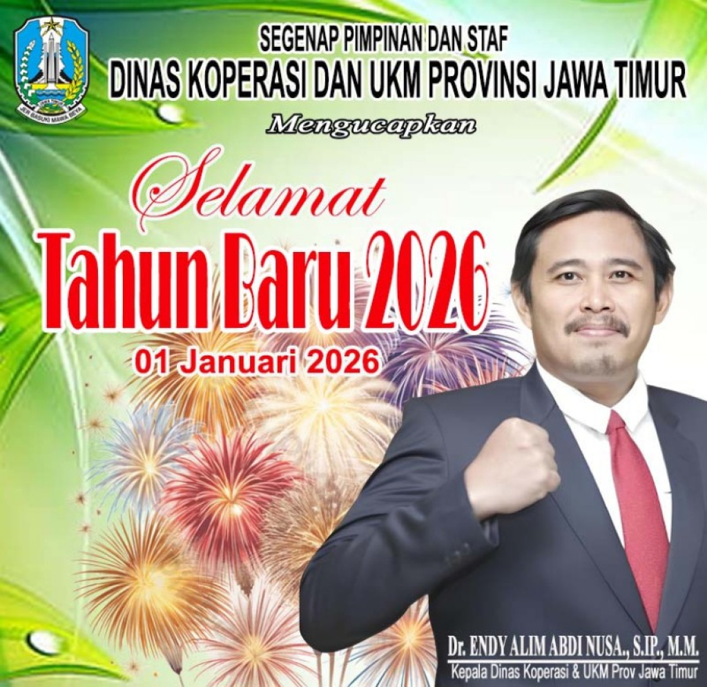 Happy New Year 2026 Dinkop Provinsi Jawa Timur