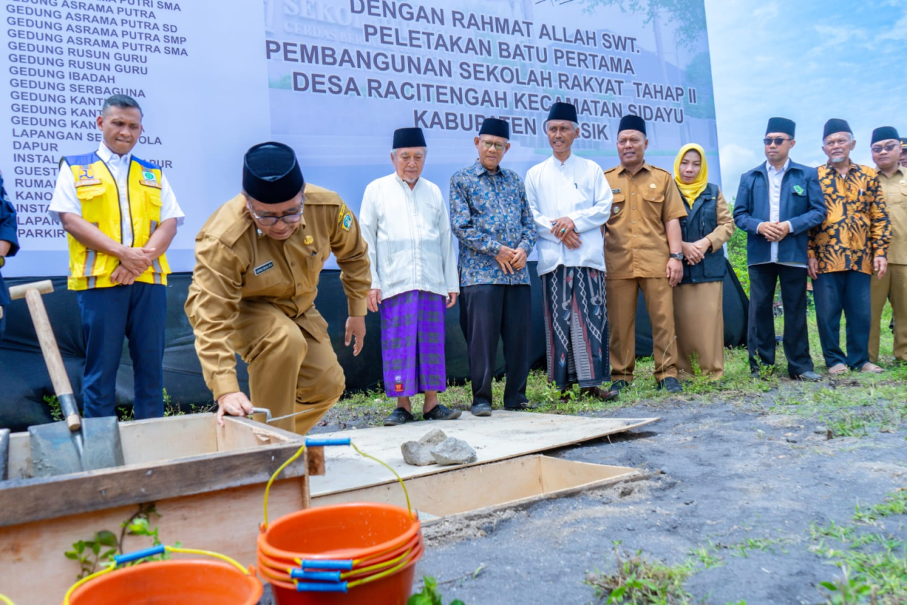 Sekolah Rakyat di Gresik Mulai Dibangun, Sekda Achmad Washil Optimis Selesai Tepat Waktu