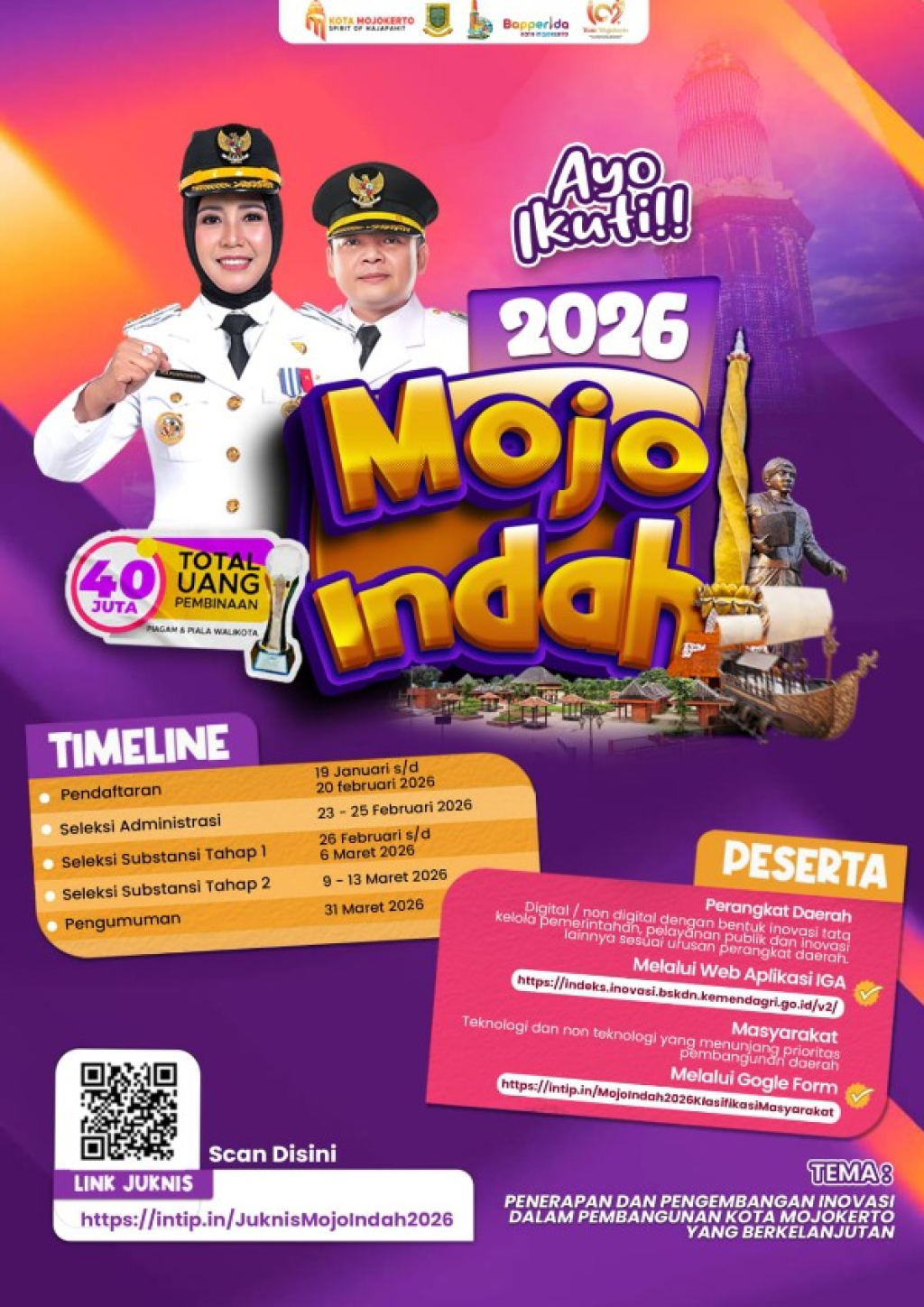 Raih Hadiah Puluhan Juta Rupiah, Lewat Inovasi Terbaik Lomba Mojo Indah 2026