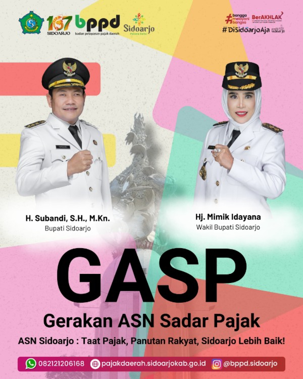 Bupati Sidoarjo Subandi ajak ASN bayar pajak lebih awal melalui program Gerakan ASN Sadar Pajak. (Ist)