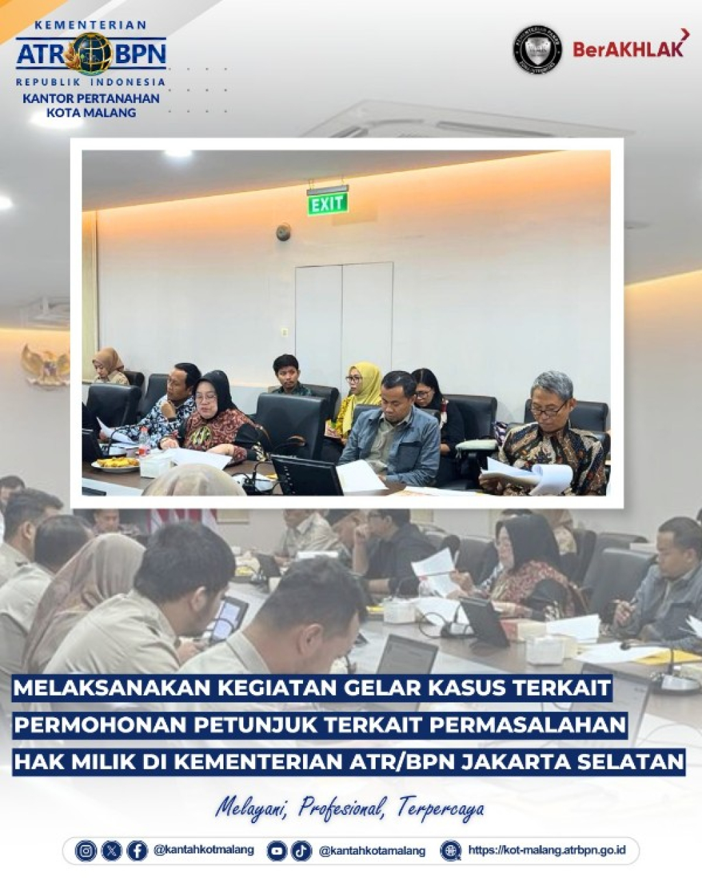 Gelar kasus permasalahan hak milik yang diselenggarakan di Kementerian Agraria dan Tata Ruang/Badan Pertanahan Nasional (ATR/BPN). Senin (19/1/2026). (Ist) 