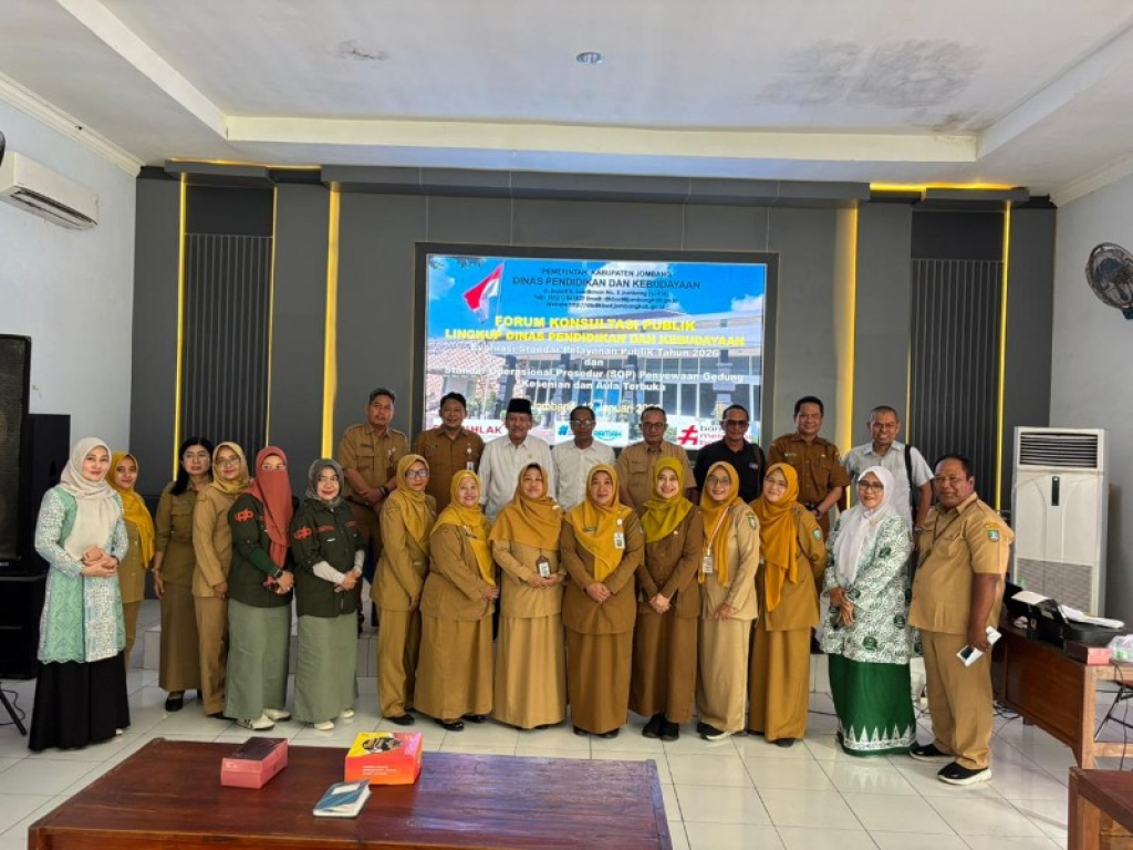 Disdikbud Jombang Gelar FKP Bahas Evaluasi Standar Pelayanan Publik 2026