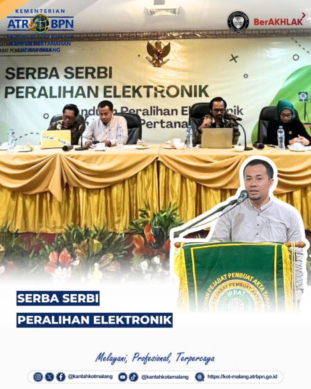 Diskusi Serba Serbi Pendaftaran Peralihan Hak Secara Elektronik. Senin (26/1/2026). (Ist)