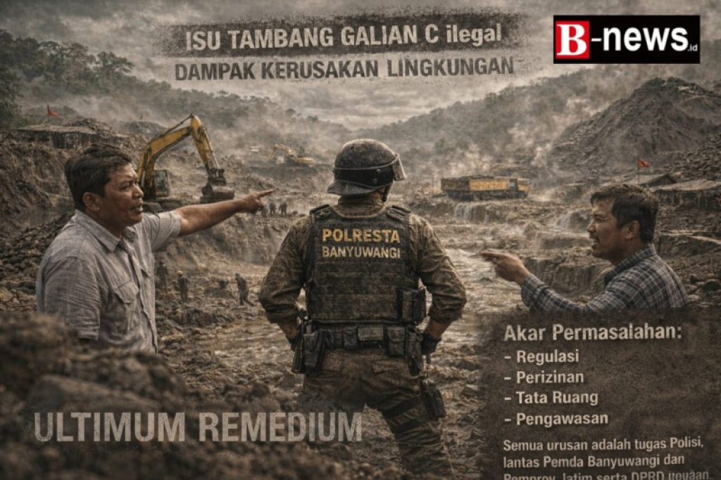 Ultimum Remedium: Antara Harapan dan Kenyataan Penegakan Hukum Tambang Ilegal di Banyuwangi