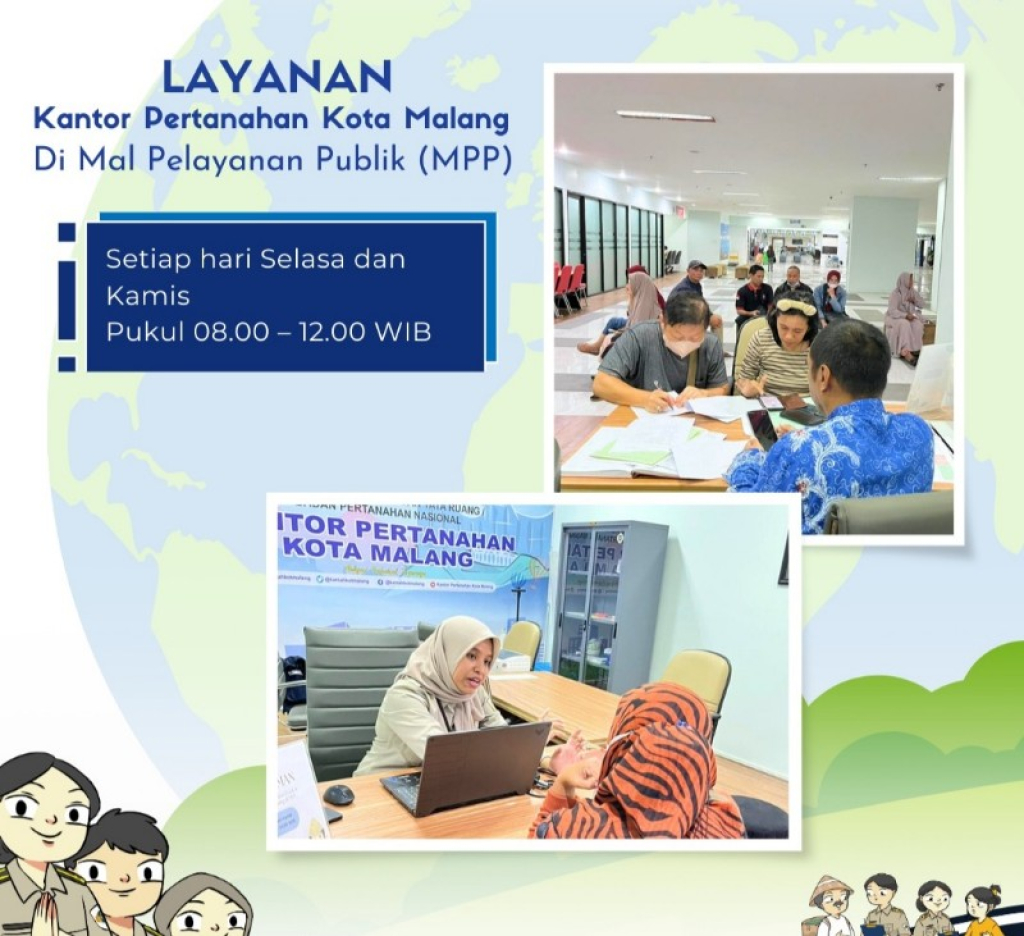 Layanan Pertanahan Hadir di MPP Merdeka, Kantah Kota Malang Permudah Akses Masyarakat