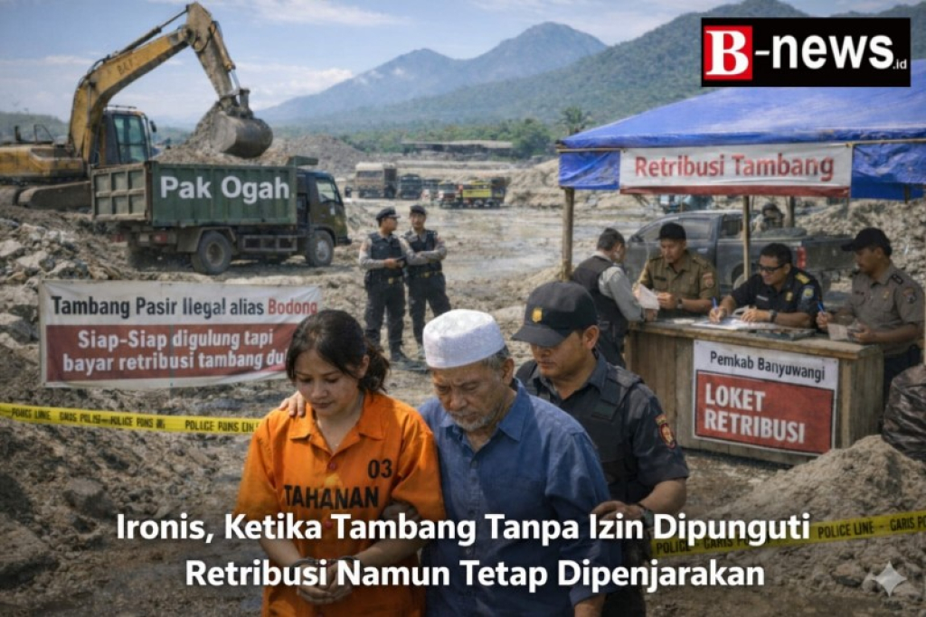 Ironis, Ketika Tambang Ilegal Dipunguti Retribusi Namun Tetap Dipenjarakan