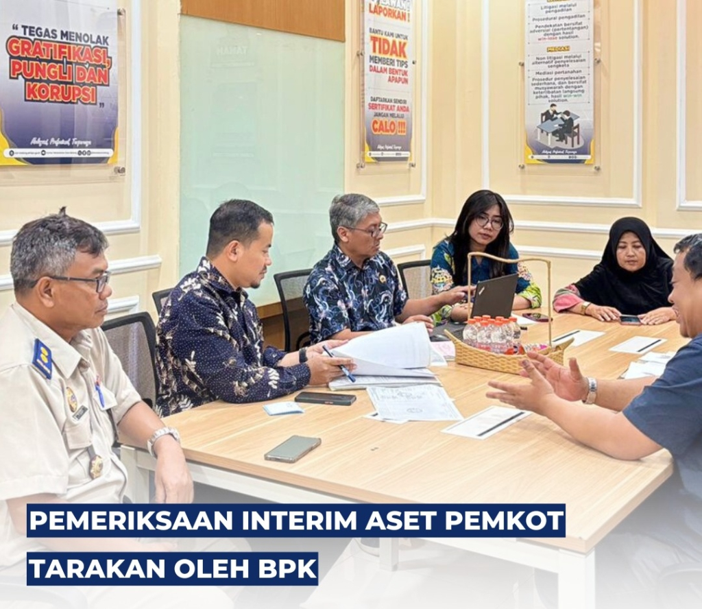 Kehadiran BPK di Kantah Kota Malang dalam rangka pemeriksaan interim Aset Pemkot Tarakan. Jum'at (20/2/2026). ( foto: dok humas)