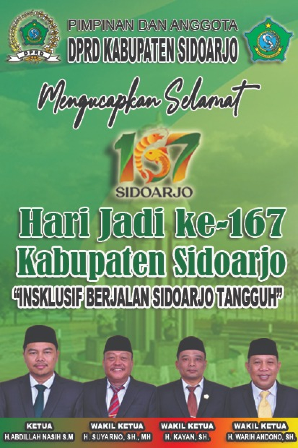 DPRD Sidoarjo Hari jadi kabupaten sidoarjo 2026