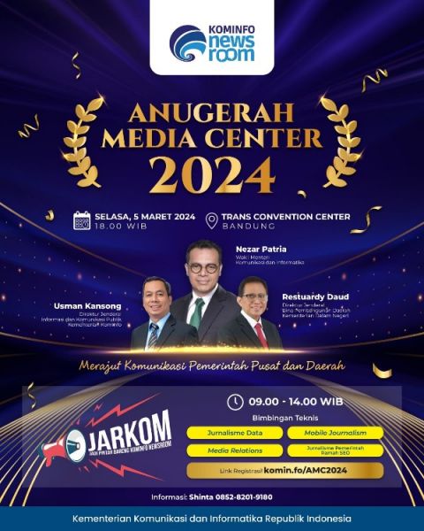 Pemprov Zhatim melalui Dinas Komunikasi dan informatika Jatim Terima penghargaan AMC 2024. (Ist) 