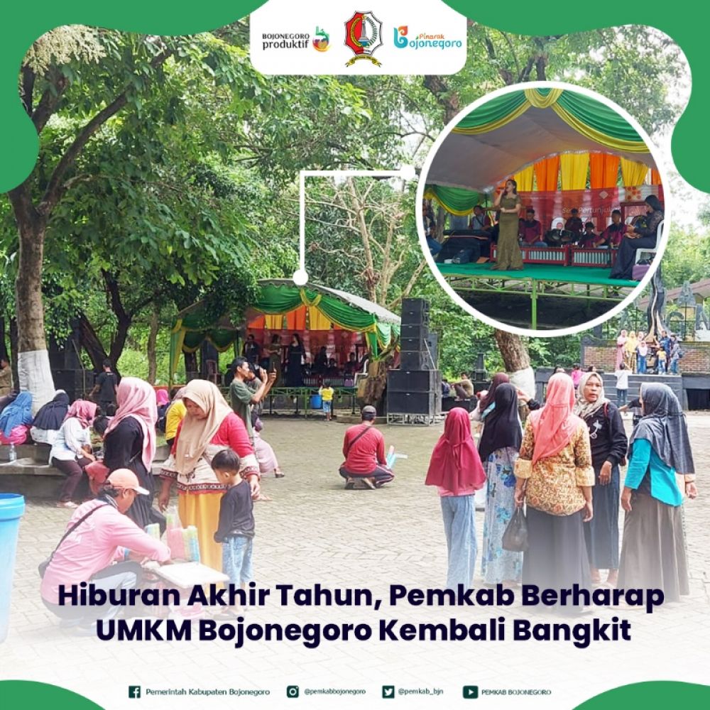 Pemkab Bojonegoro gelar hiburan akhir tahun diharapkan dapat membangkitkan UMKM. (Ist) 