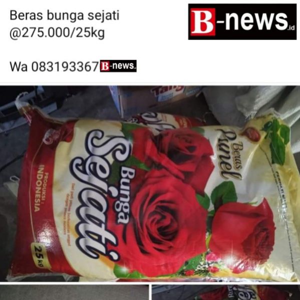 Beras Bansos BPNT yang dipersoalkan warga penerima manfaat. (Ist) 