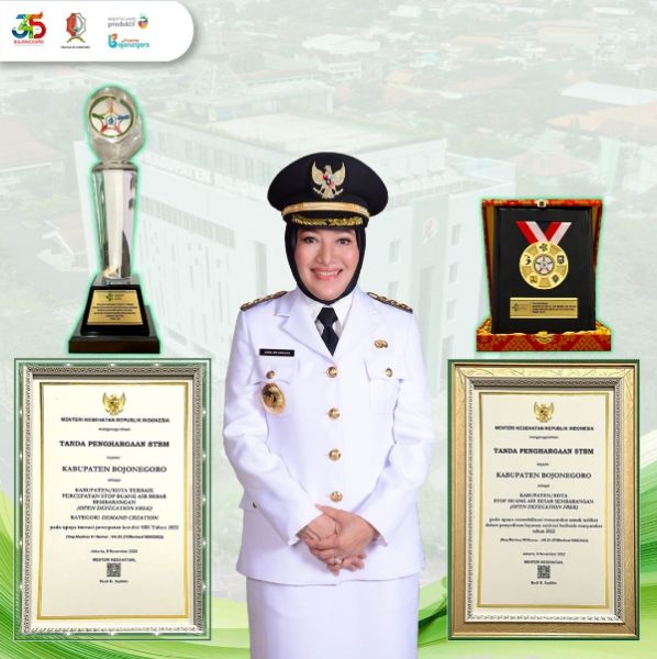 Semua Stakeholder Bergandengan Tangan, Bojonegoro Raih Penghargaan dari Kemenkes RI. (Ist) 