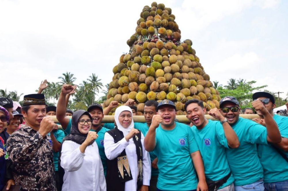 Gubernur Khofifah hadiri Festival Durian Sumberasri 2023 di Kabupaten Blitar (ist) 