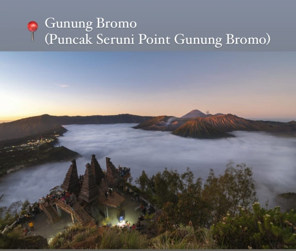 Destinasi wisata gunung Bromo menawarkan keindahan alam menjadi pilihan acara berlibur untuk keluarga. (Ist) 