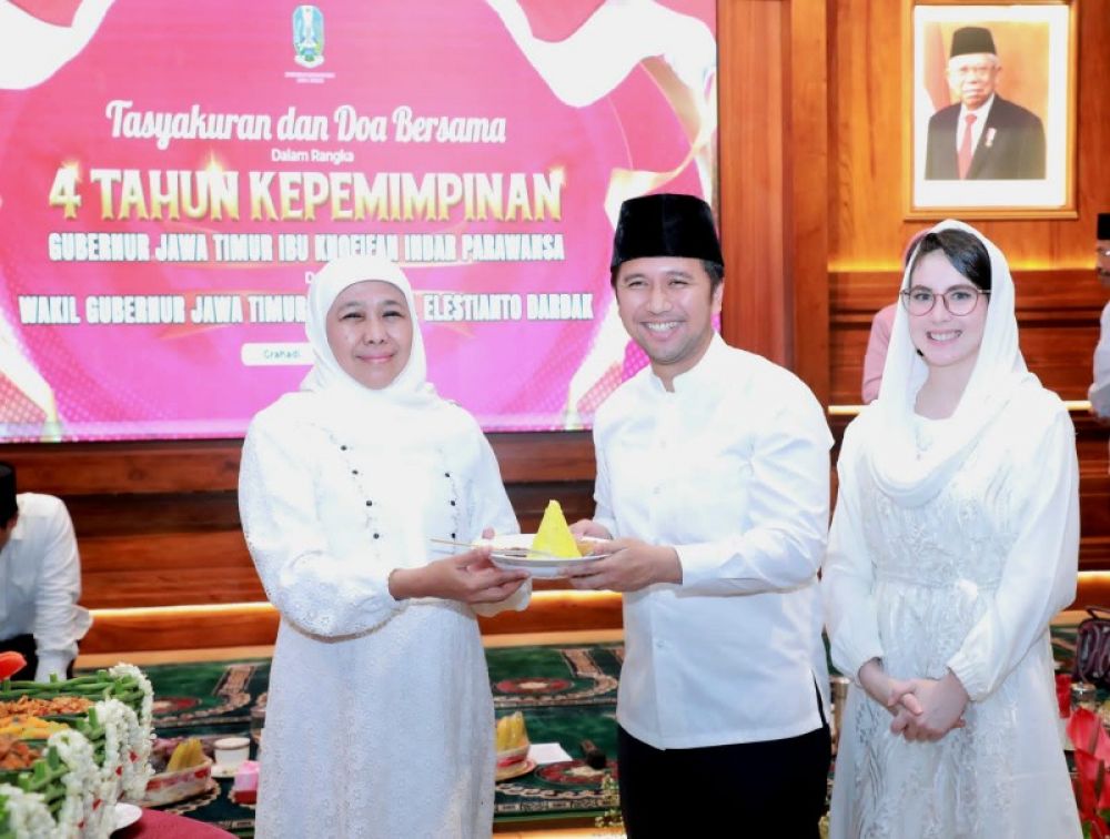Tasyakuran 4 Tahun kepemimpinan Khofifah- Emil di Grahadi Surabaya. (Ist) 