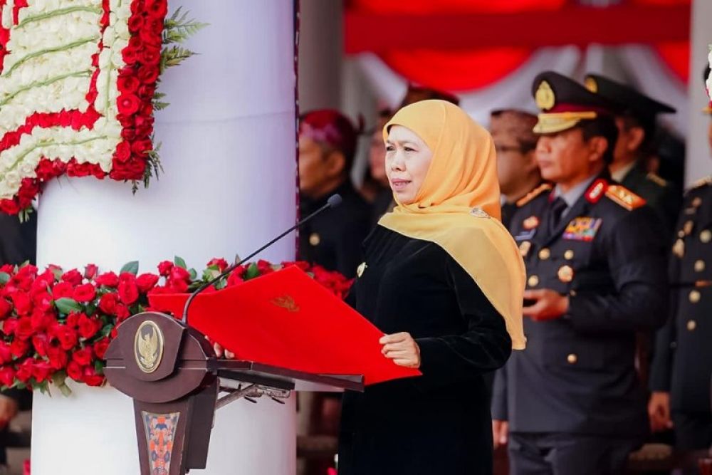 Peringati Hardiknas 2023, Gubernur Khofifah Dorong Penurunan Stunting Melalui Gerakan Aksi Bergizi di Sekolah